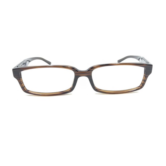Prada VPR 01M ZXD-1O1 Striped Brown Eyeglasses Frames 54-15 140 Italy Designer - Picture 6 of 12
